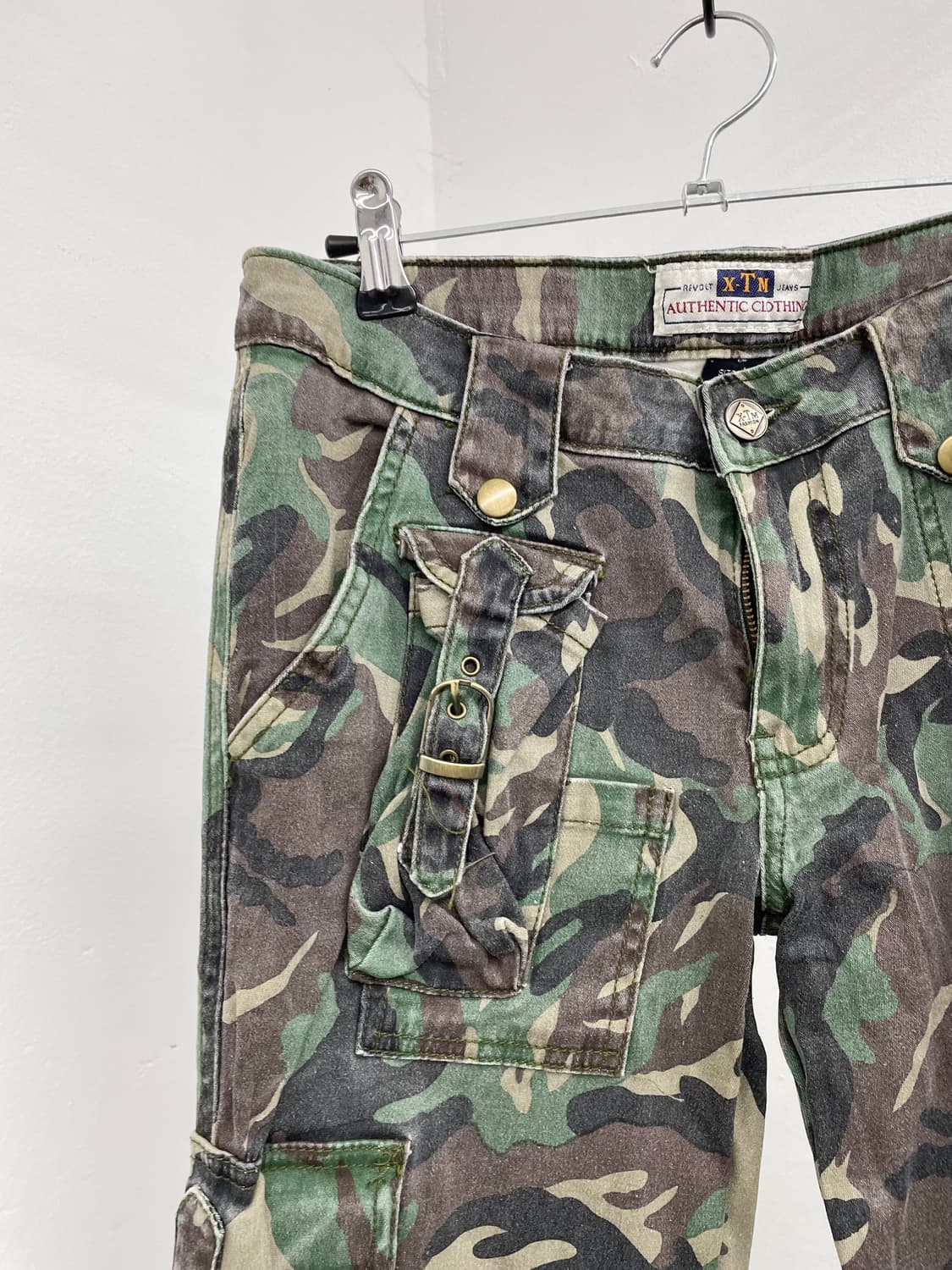 y2k 카모 포켓 카고팬츠 상품이미지5