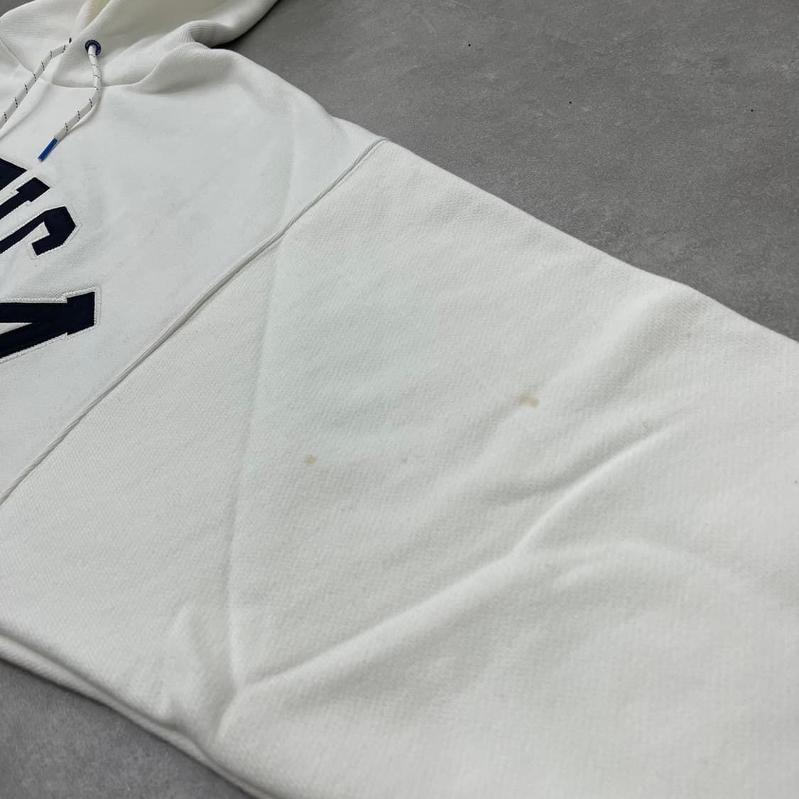 노티카 NAUTICA 아치형 로고 후드티 오버핏 화이트 상품이미지10