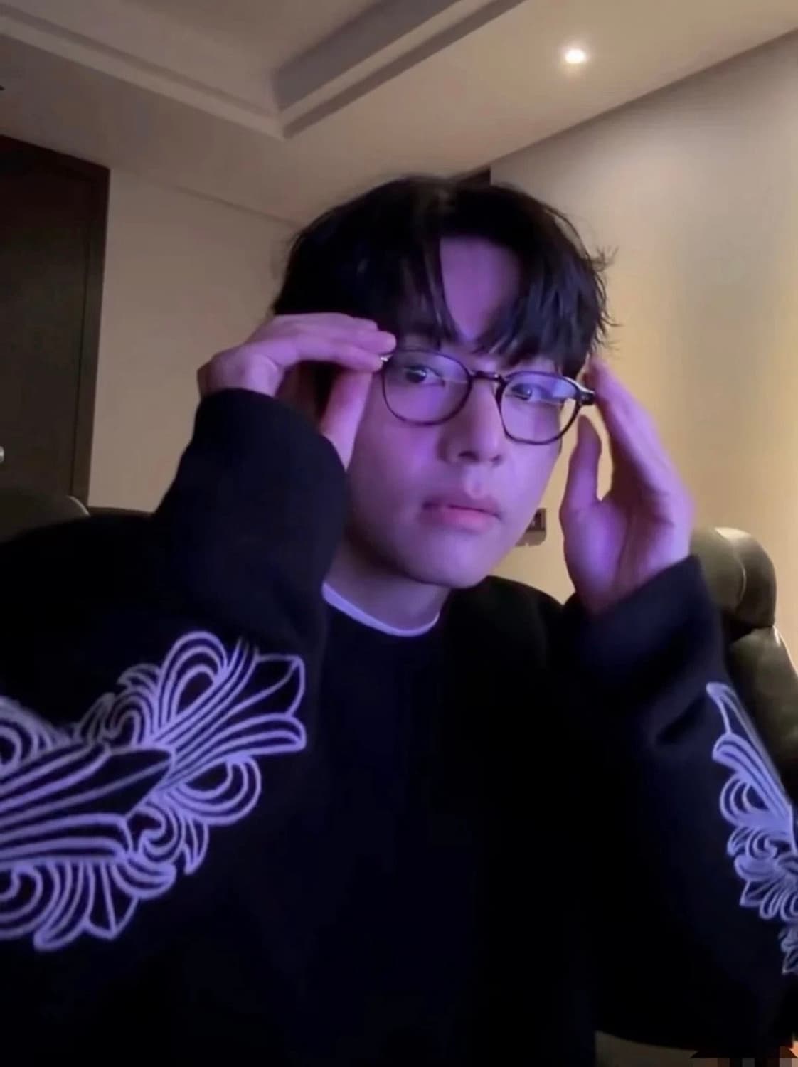 [XL] 크롬하츠 플로랄 자수 캐시미어 니트 상품이미지7