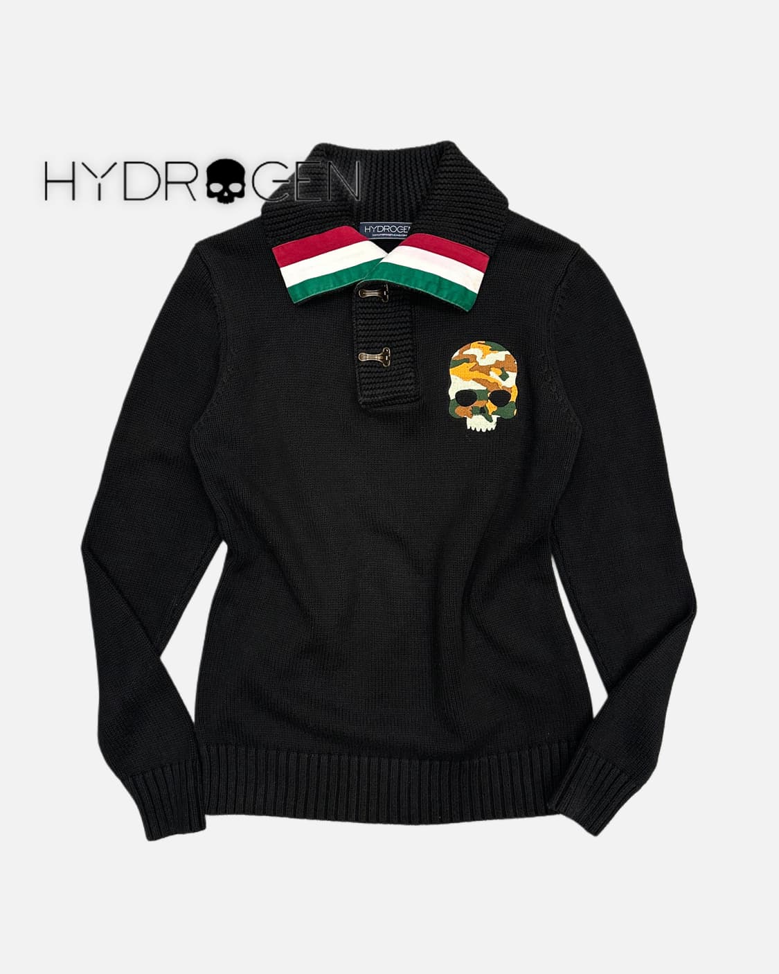 HYDROGEN camo skull mark knit 상품이미지1