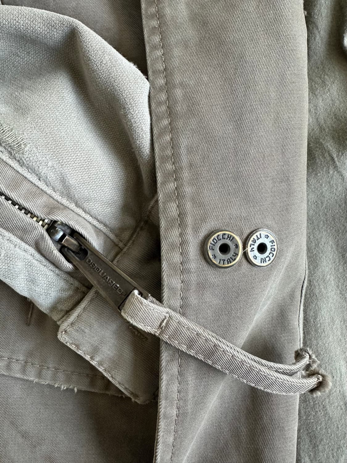 디스퀘어드 2002 아카이브 아머 베이지 코트 자켓 상품이미지10