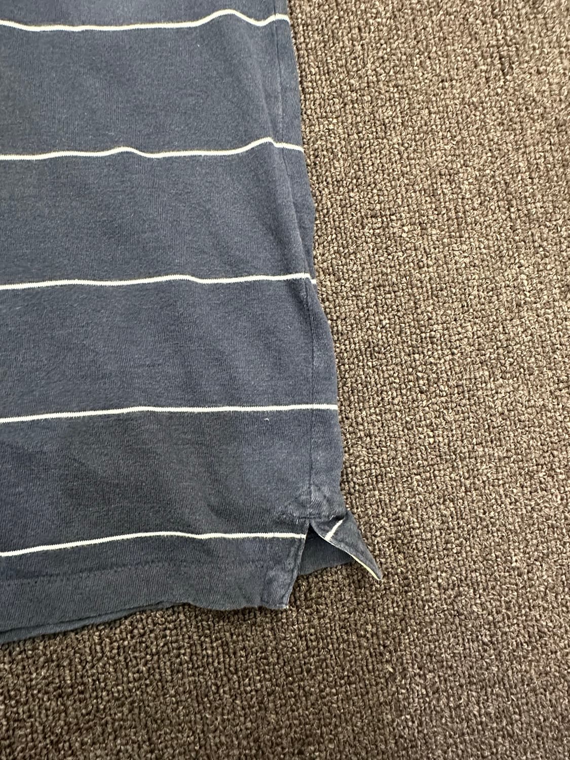 S)홀리스터 빈티지 스트라이프 네이비 카라 반팔 상품이미지4