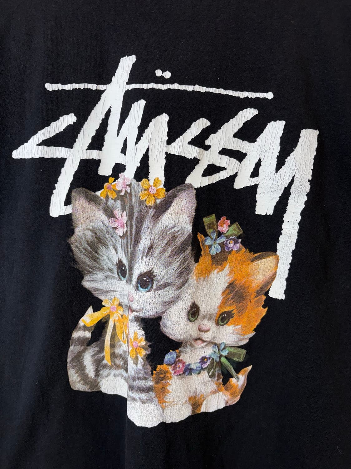 스투시 키튼 블랙 반팔티 상품이미지3