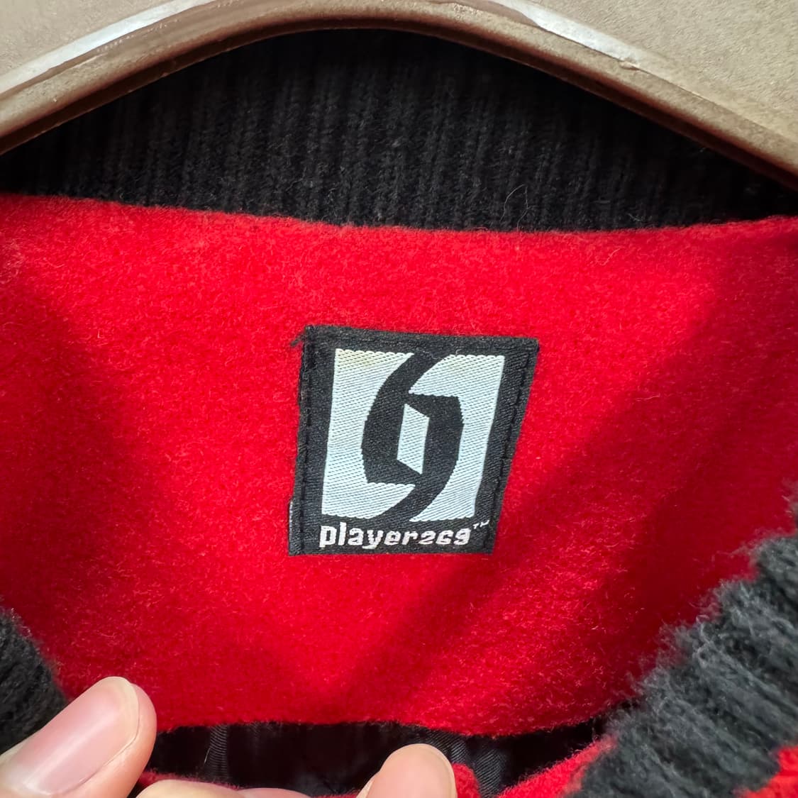 00s PLAYERSACS 스타디움 자켓 전면 로고 포인트 레드 상품이미지6