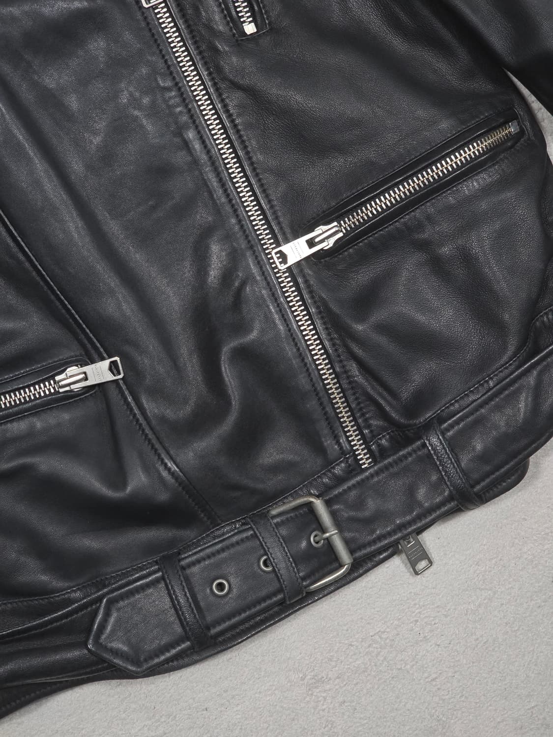 Allsaints 올세인츠 블랙 램스킨 라이더 자켓 상품이미지4