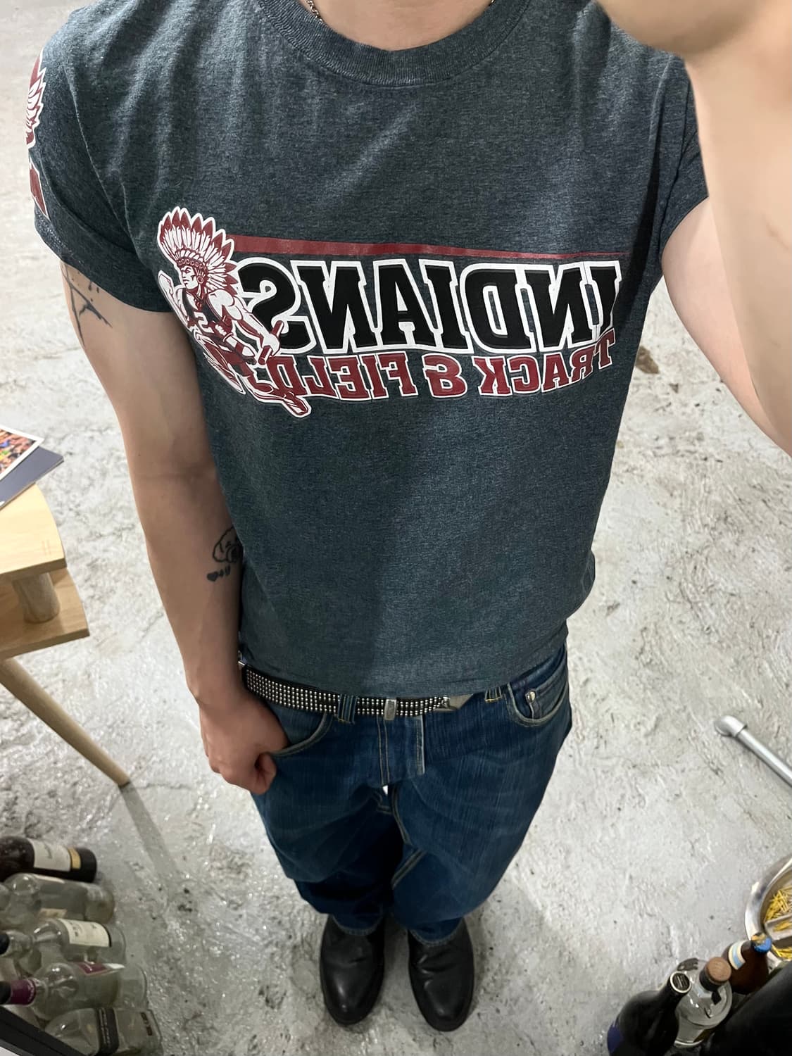 GILDAN Indians Track & Field tee 상품이미지3