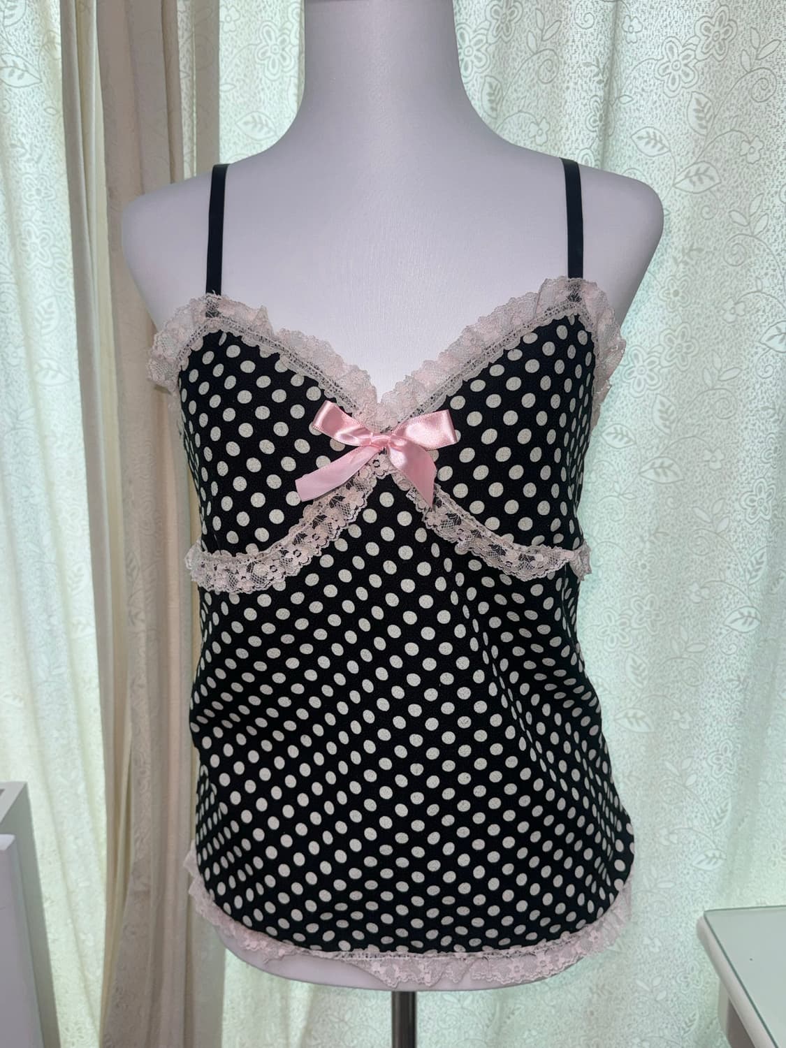 Dot ribbon sleeveless  상품이미지2