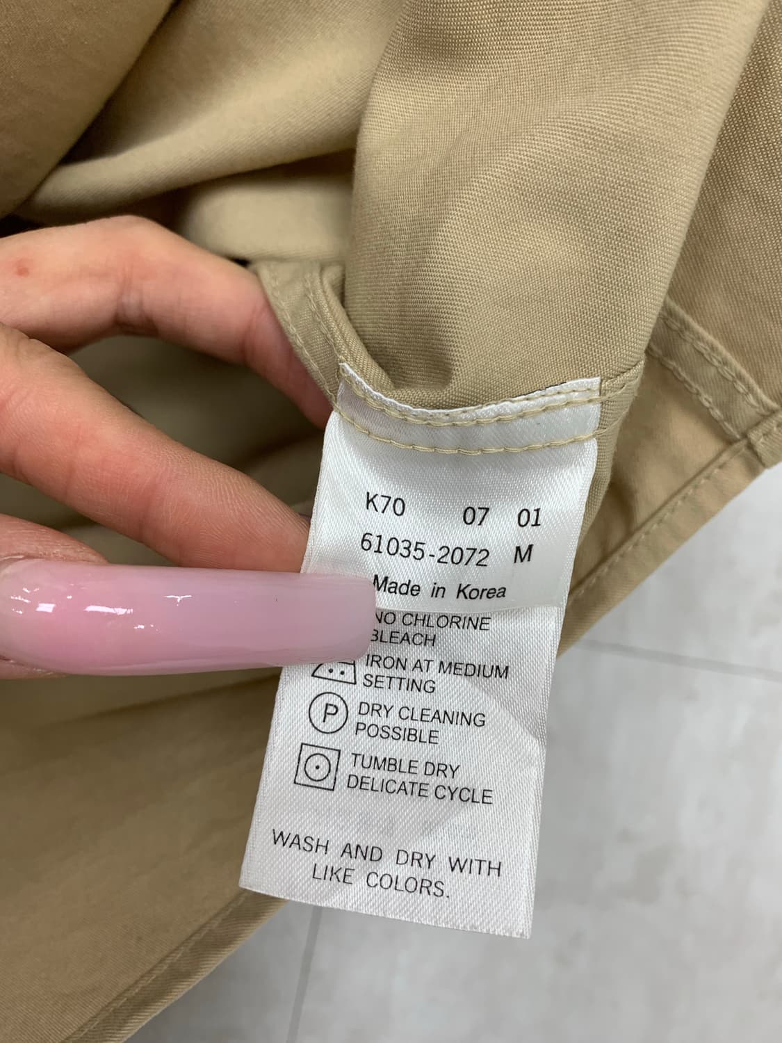 리바이스 베이지 셔츠 #680 상품이미지7