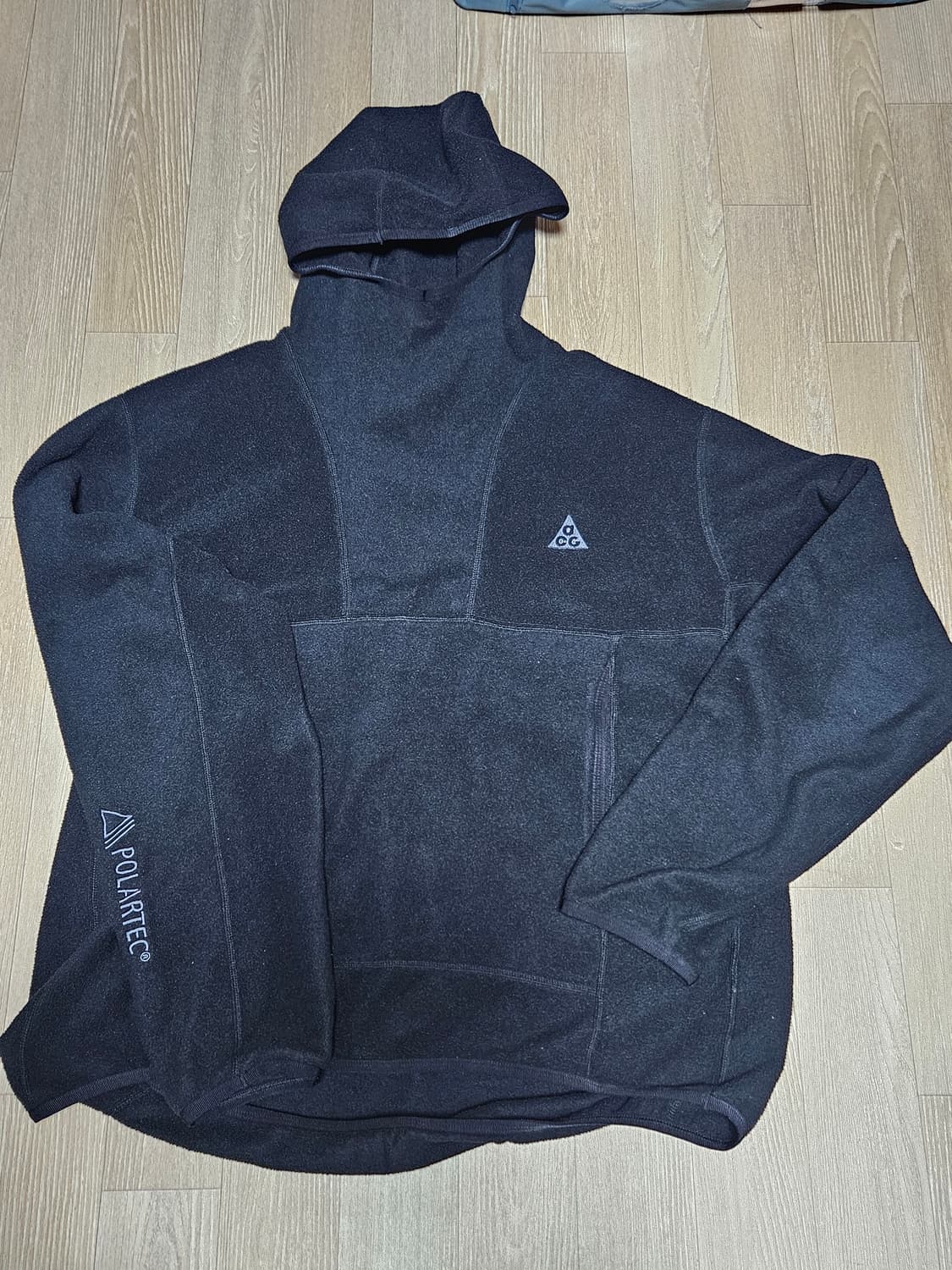 나이키 ACG 폴라텍 플리스 후드 블랙 울프트리 후디 상품이미지1