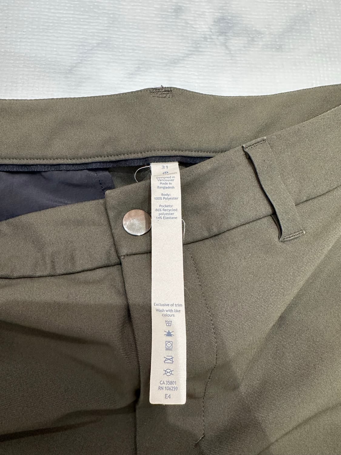 룰루레몬 남성 바지 31사이즈 상품이미지2