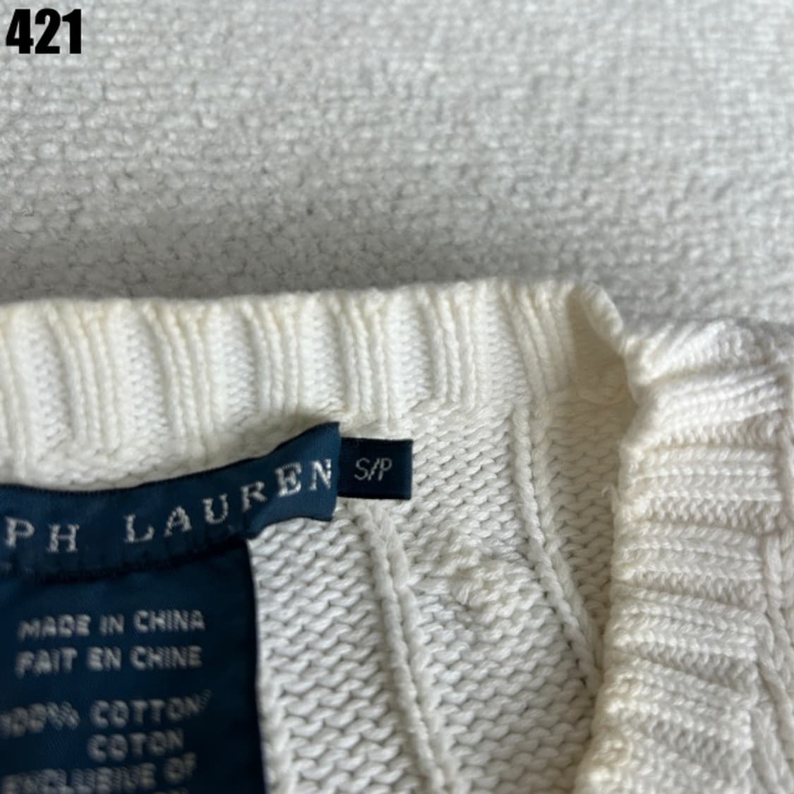 폴로 랄프로렌 니트 아이보리  상품이미지3