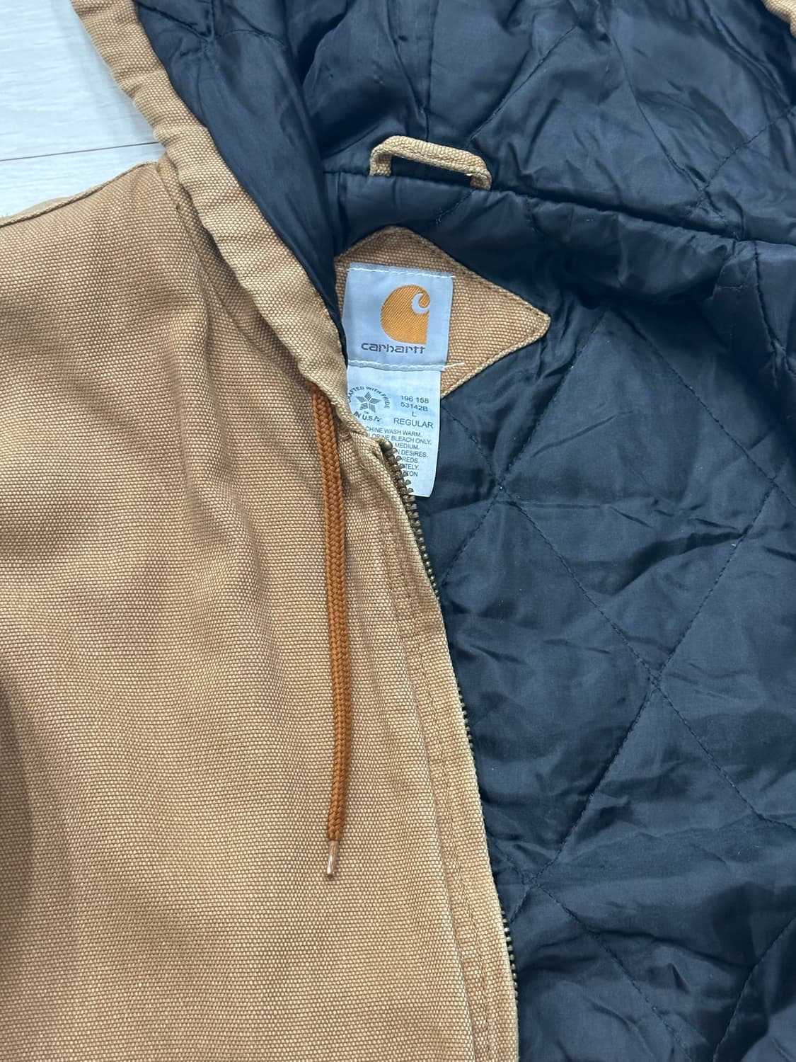 칼하트 J130 구형 USA 유니온메이드 덕 액티브 자켓 L  상품이미지5