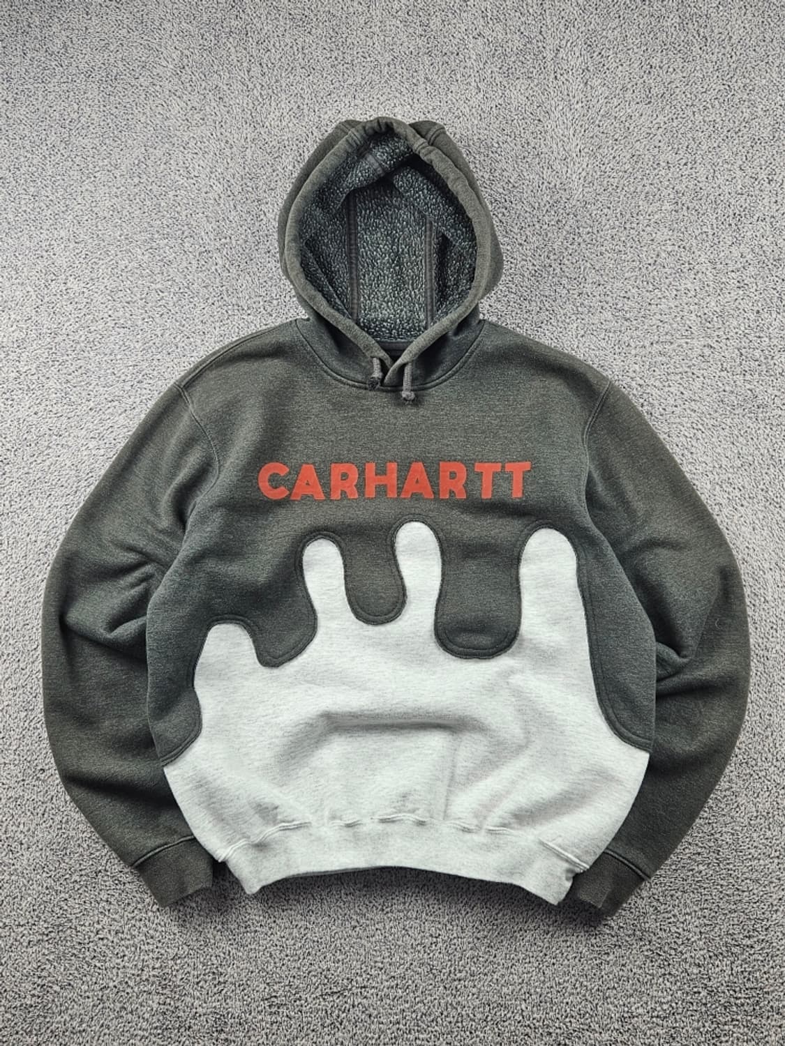 칼하트 아플리케 믹스 커스텀 스웻 후드 티셔츠 ( M ) / 9358 상품이미지1
