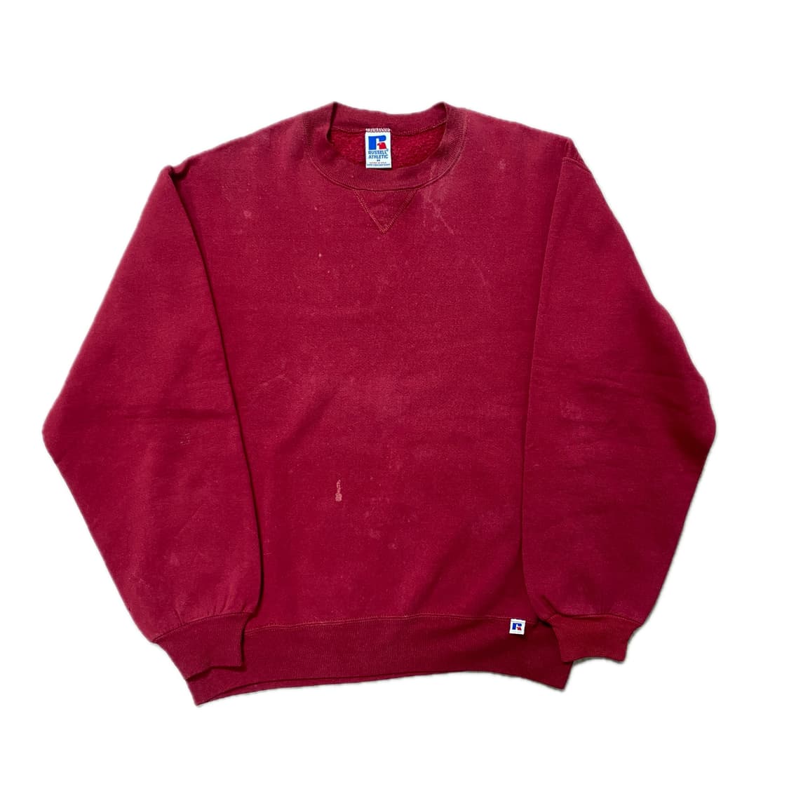 90년대 미제 러셀 에슬레틱 스웻셔츠 레드 상품이미지1