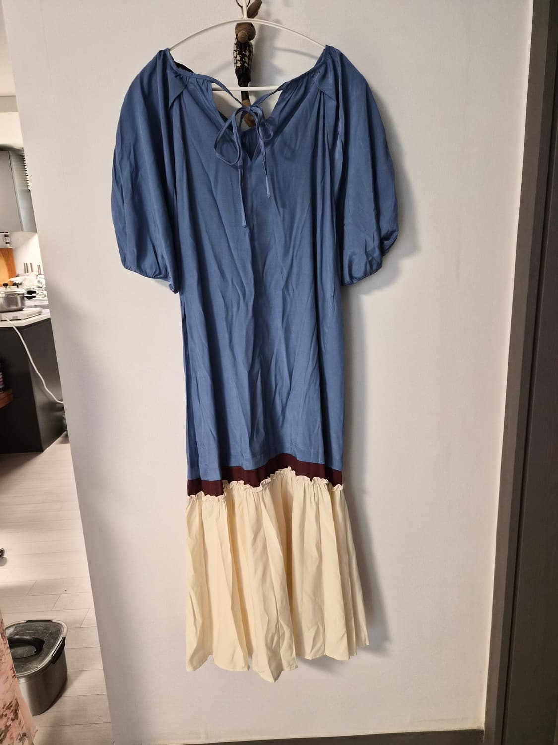 에트르몽크(Etre Monch) 티어드 끈 원피스 (S사이즈) 상품이미지4