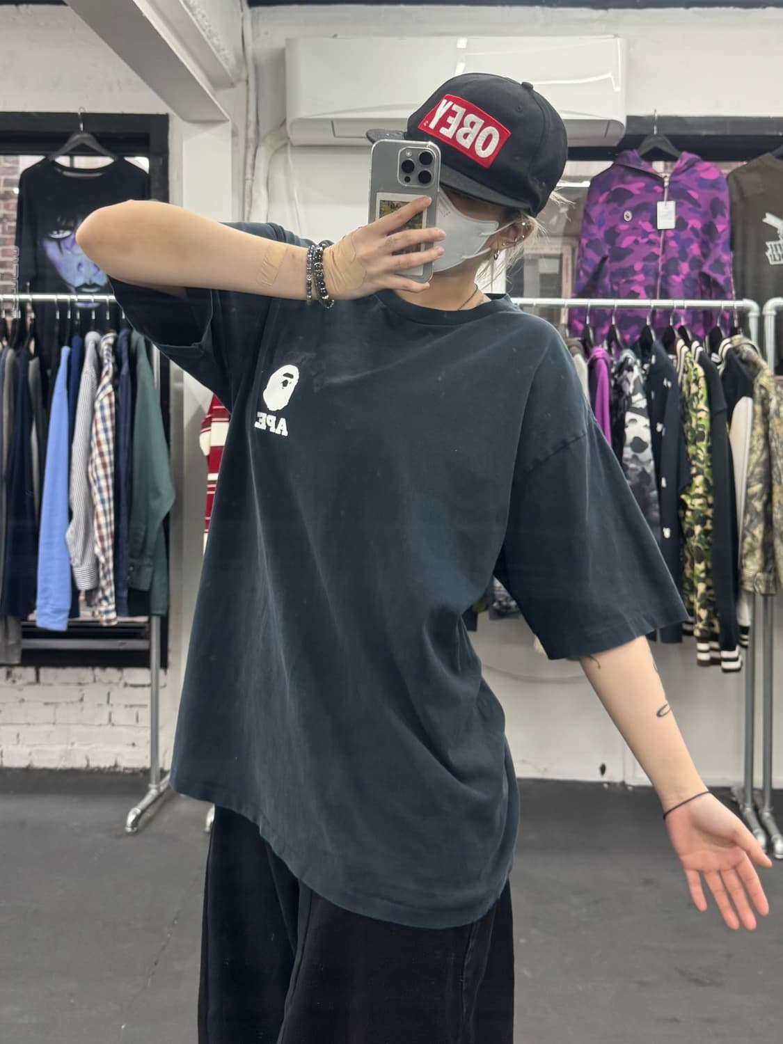 베이프 컬리지 티셔츠 상품이미지5