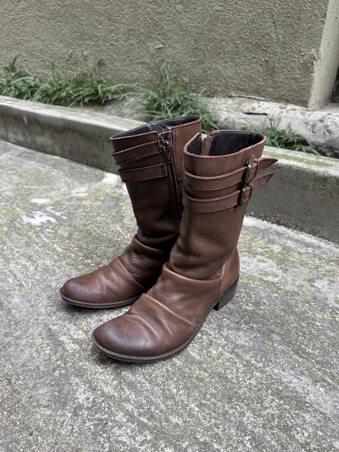 JPN 레더 링클 부츠 상품이미지1