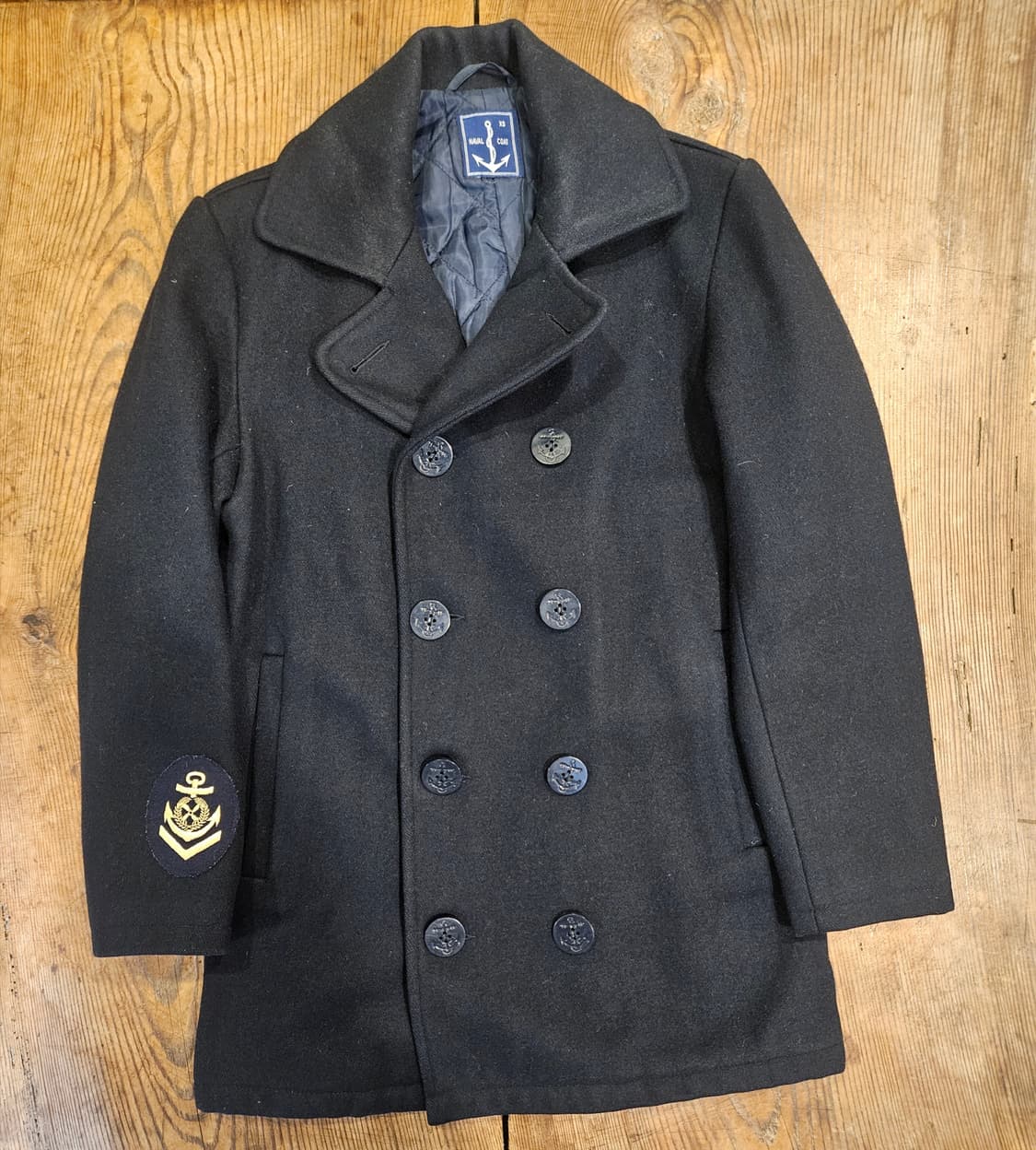 빈티지 네이비 P코트 상품이미지1