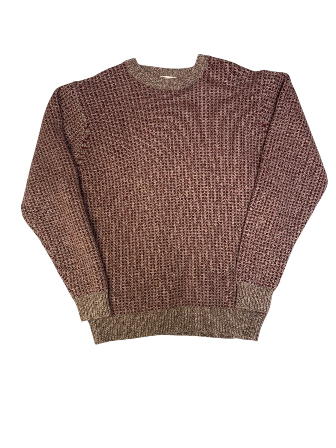 빈티지 엘엘빈 LLBean 램스울 버드아이 니트 브라운 M 상품이미지1