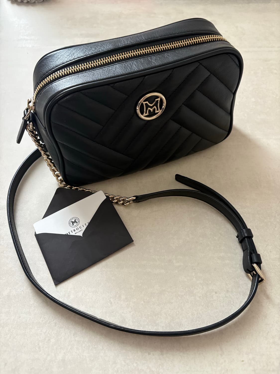 메트로시티 퀄팅 카메라백 상품이미지2