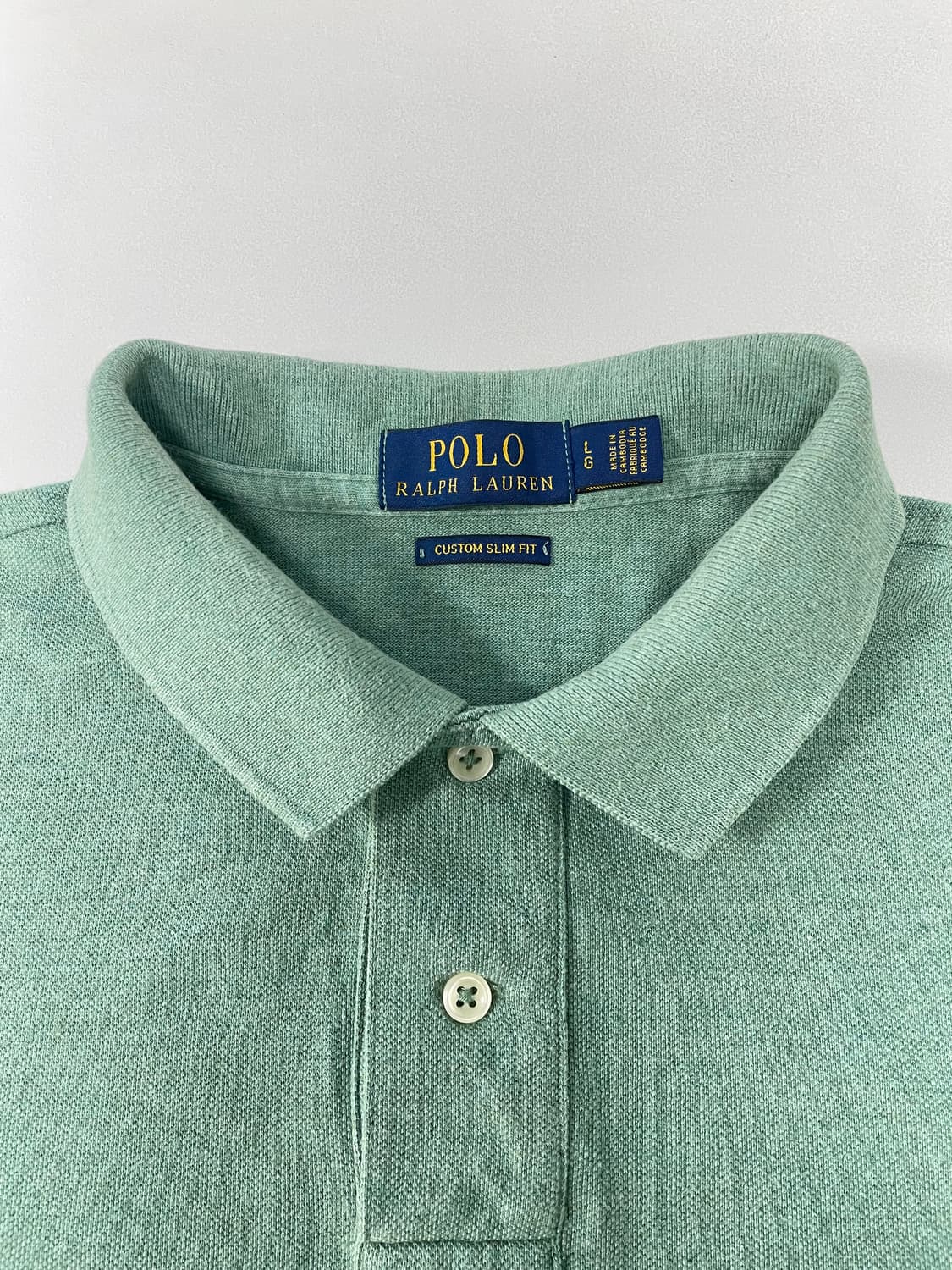 [L] 폴로 랄프로렌 코튼 PK 카라 반팔 티셔츠 커스텀 슬림핏 상품이미지6