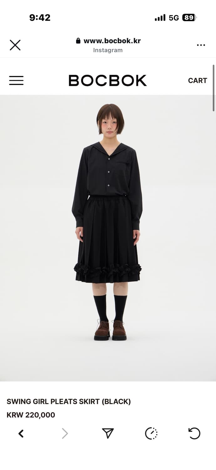 Bocbok 스윙 걸 플리츠 스커트 상품이미지1