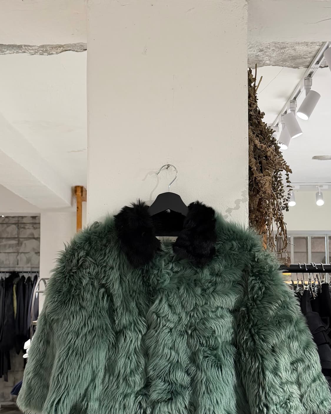 마르니 그린 윈터 에디션 2012 리얼퍼 램 시어링 퍼 자켓 상품이미지4