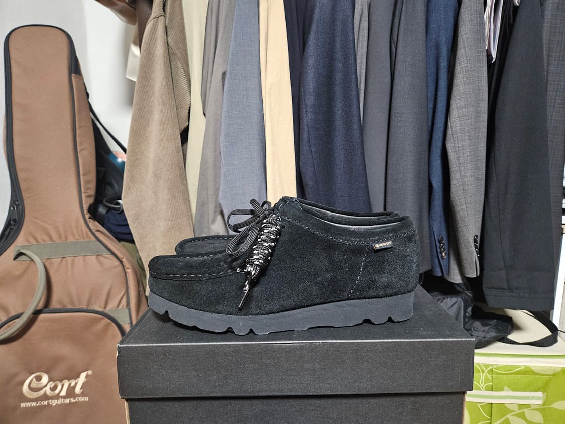 클락스 왈라비 gtx 스웨이드 블랙 uk7.5 상품이미지3