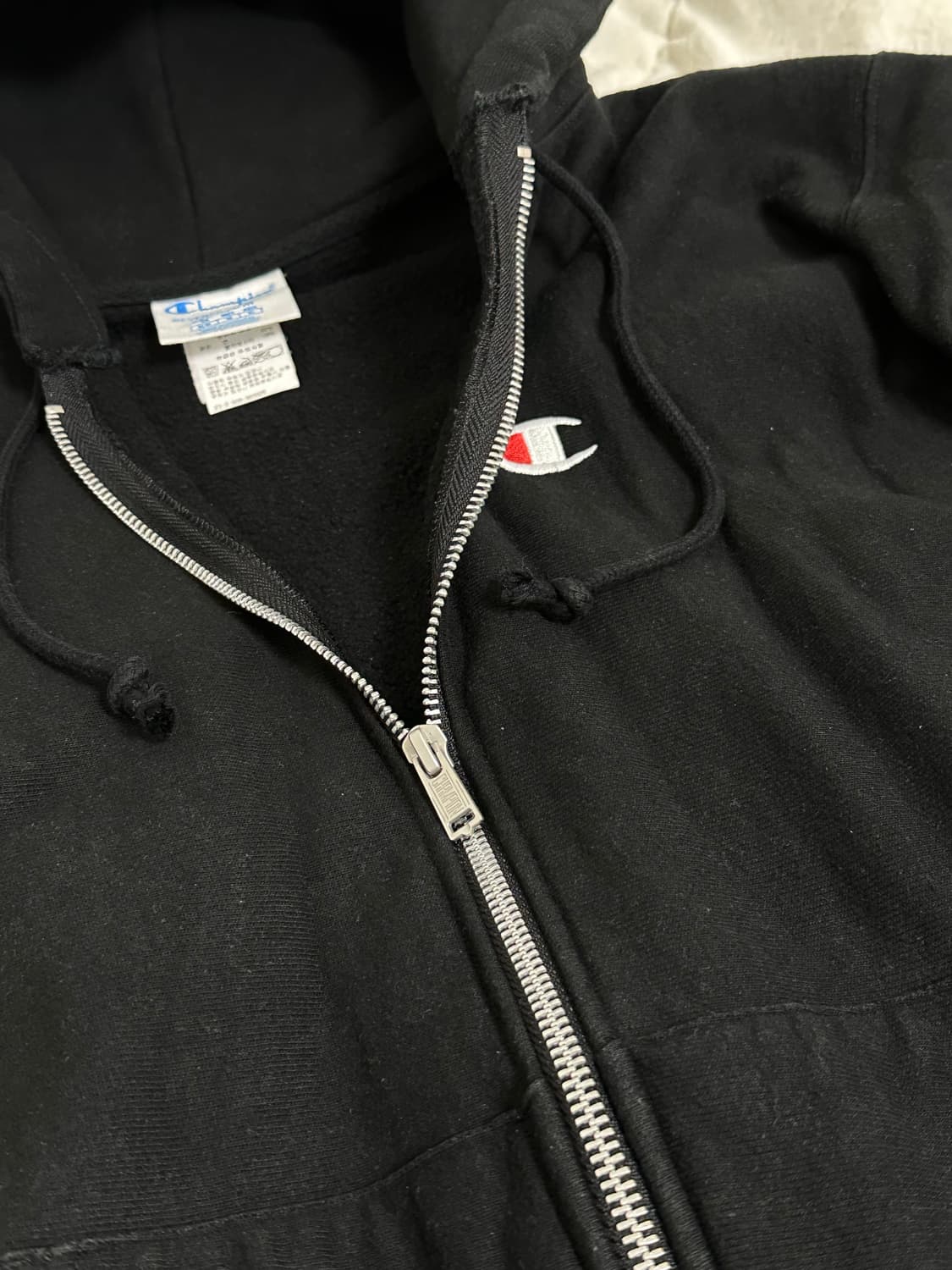 챔피온 리버스위브 후드집업 블랙 라지 상품이미지7