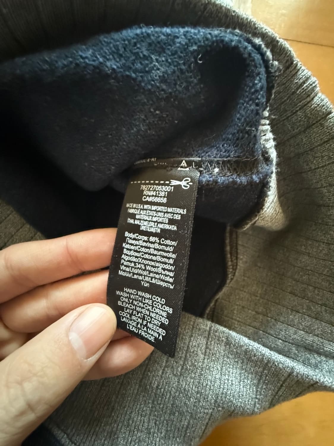 RRL made in USA 코튼-울 크루넥 스웻셔츠 상품이미지5