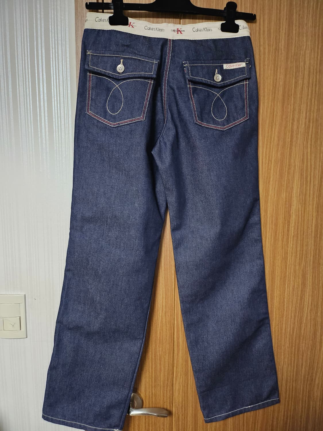 캘빈클라인 밴드 디테일 인디고 데님 팬츠 243 상품이미지2