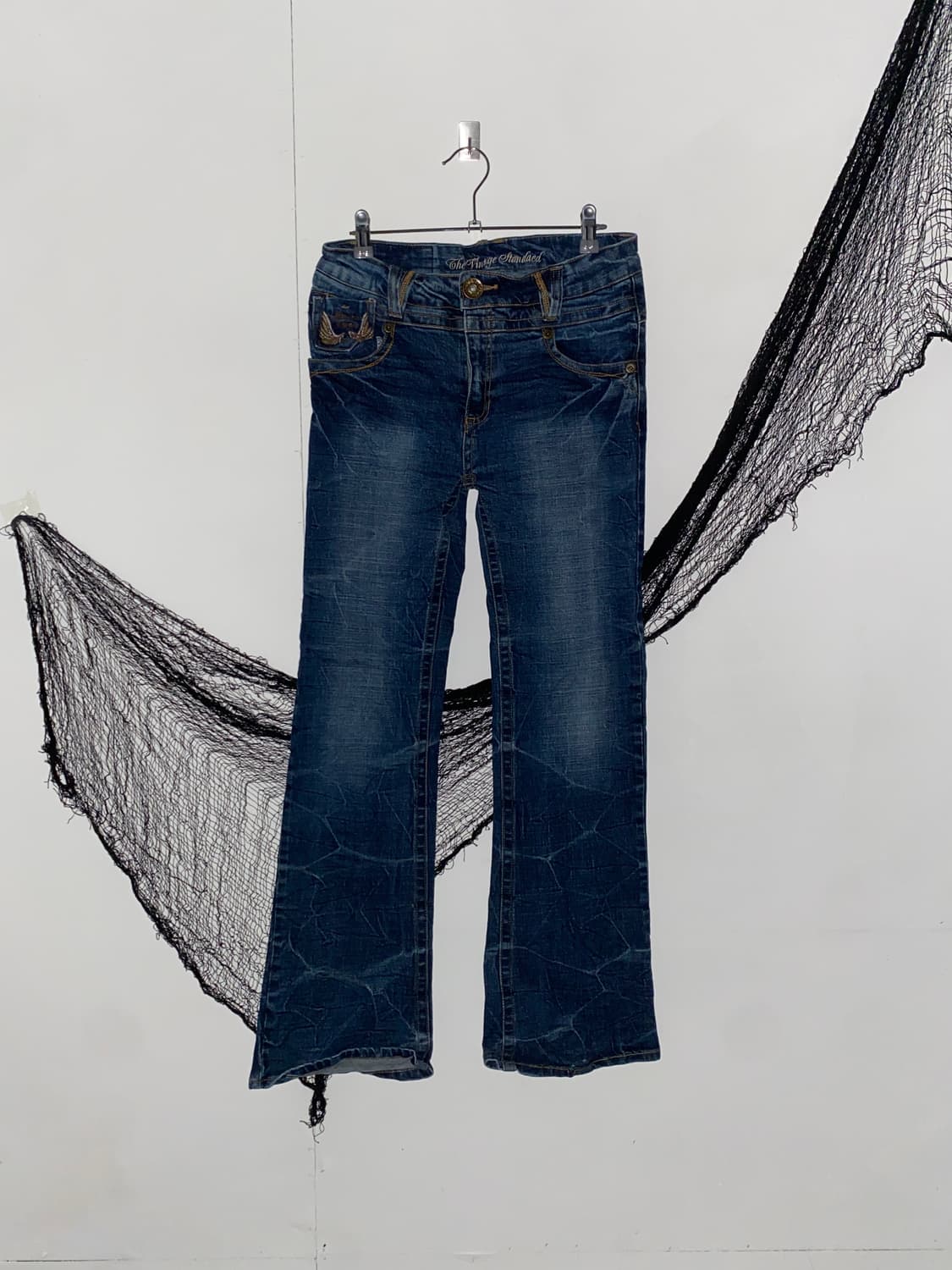 ꒰ঌ 이글 날개 자수 패치워크 데님 팬츠 ໒꒱ 상품이미지2