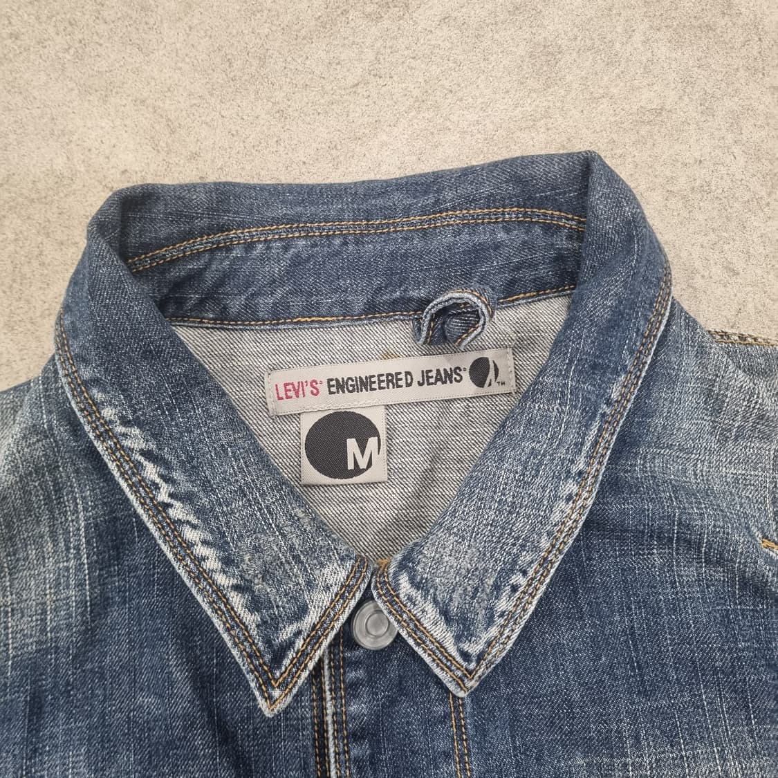 일본빈티지  리바이스 엔지니어드진 데님 자켓M 국매발매판 청바지 상품이미지2