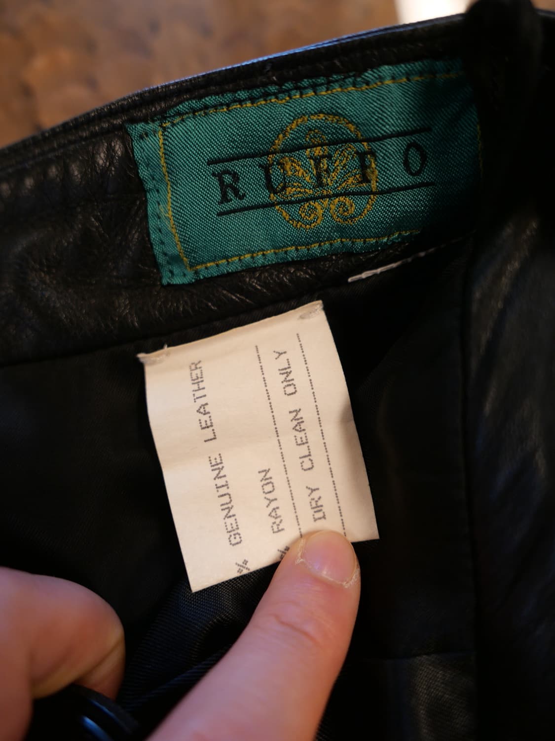 layered leather mini-skirt #ruffo 상품이미지4