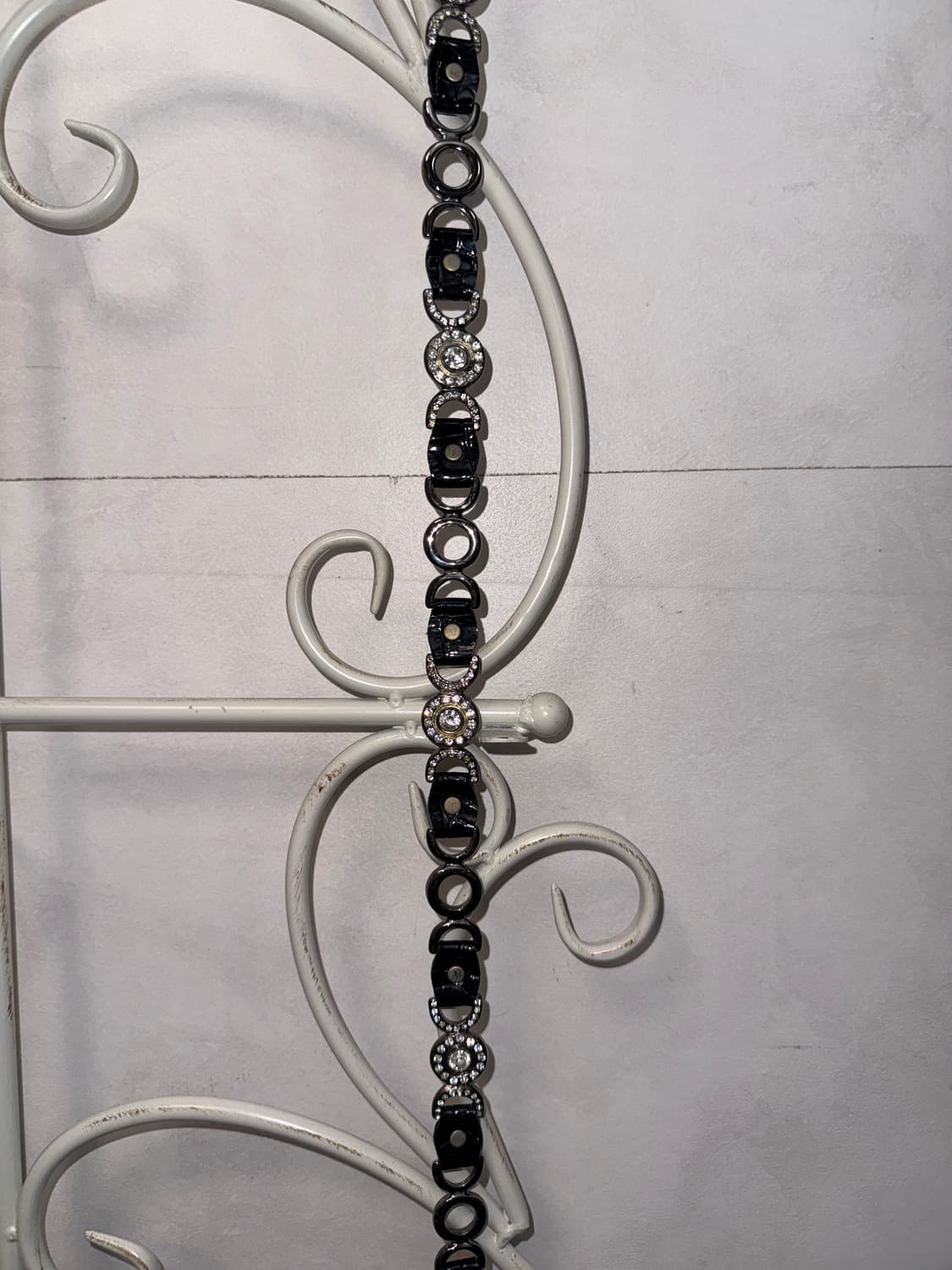 Black mini cubic chain belt 상품이미지5