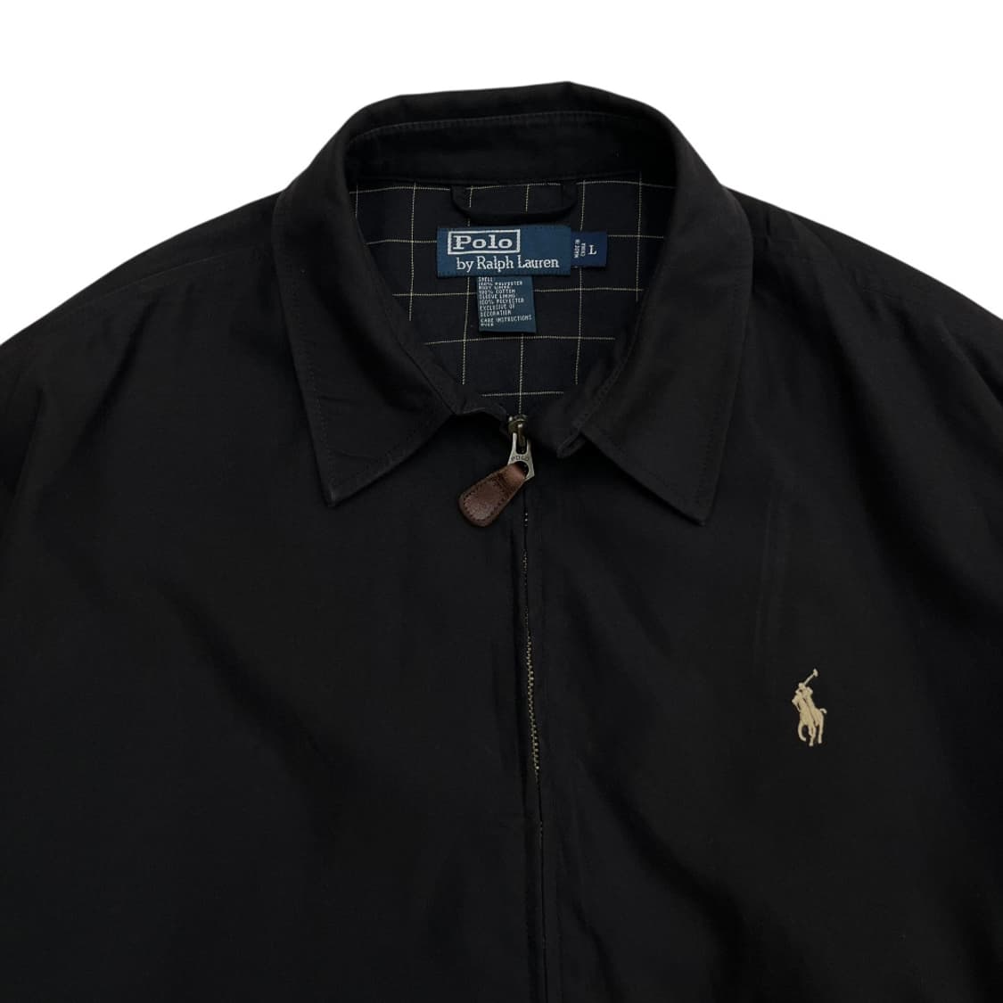 폴로 랄프로렌 베이지포니 블랙 카라 자켓 L 상품이미지4