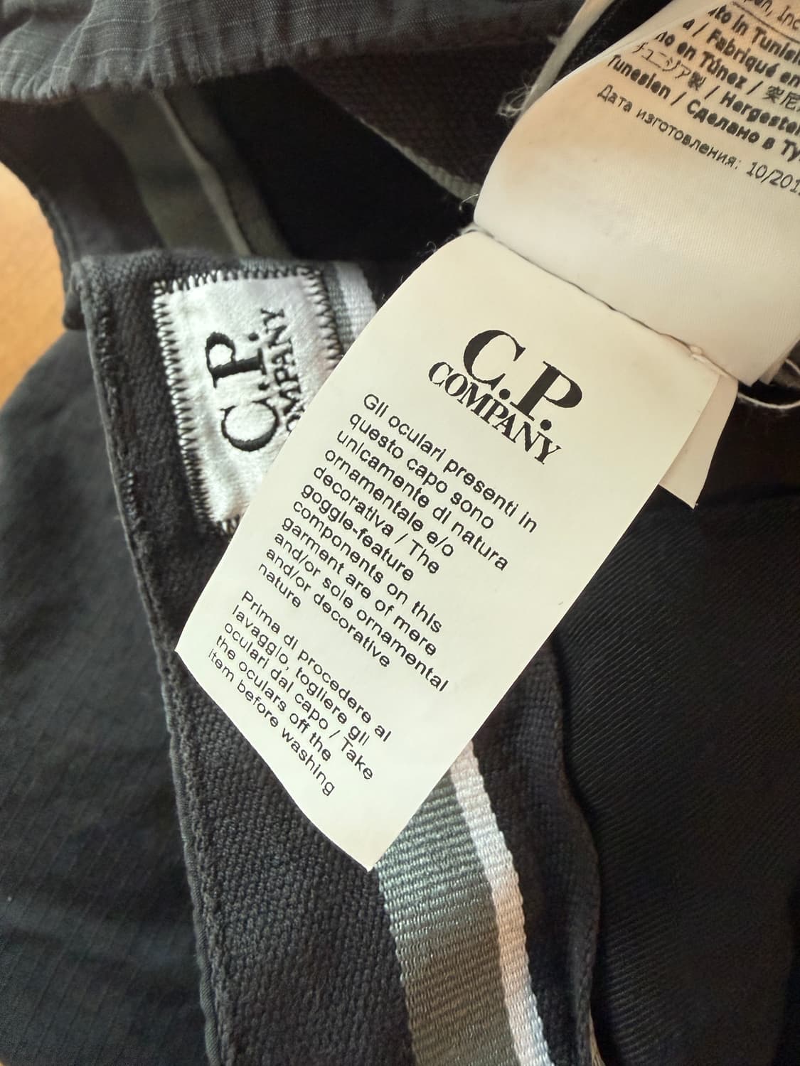 CP Company 렌즈 포켓 블랙 와이드 카고 팬츠 48 상품이미지9