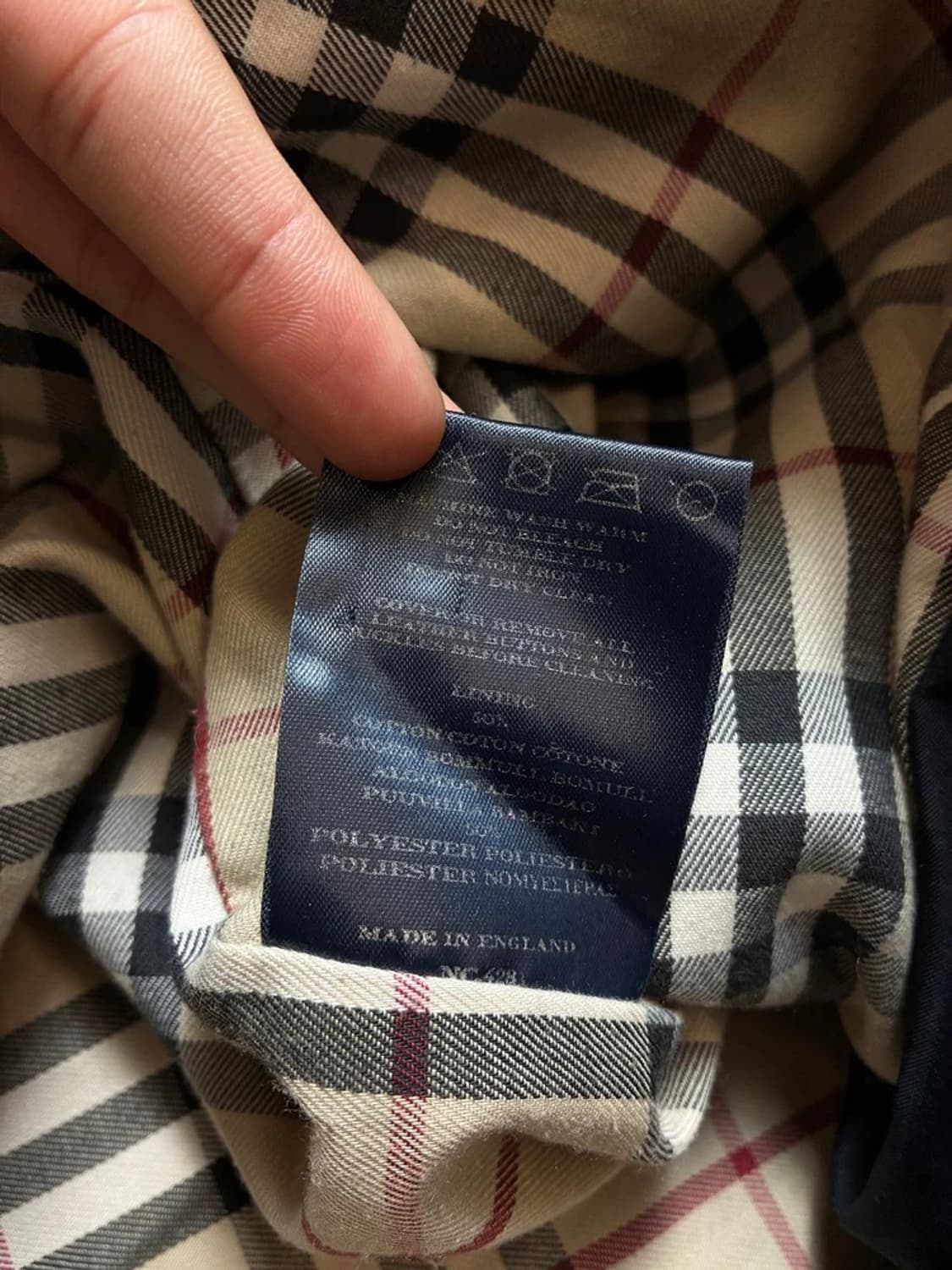 버버리 90s 오리지널 노바 체크 트렌치 코트 PN8944 상품이미지9