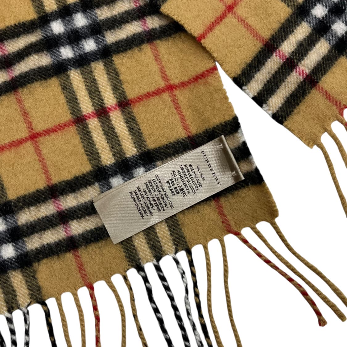 버버리 신형 베이지 노바체크 캐시미어 머플러 상품이미지5