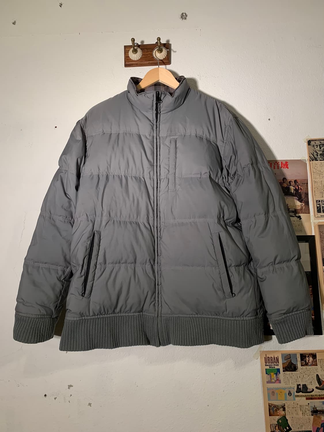 빔즈 리버시블 타탄체크 패딩 상품이미지6