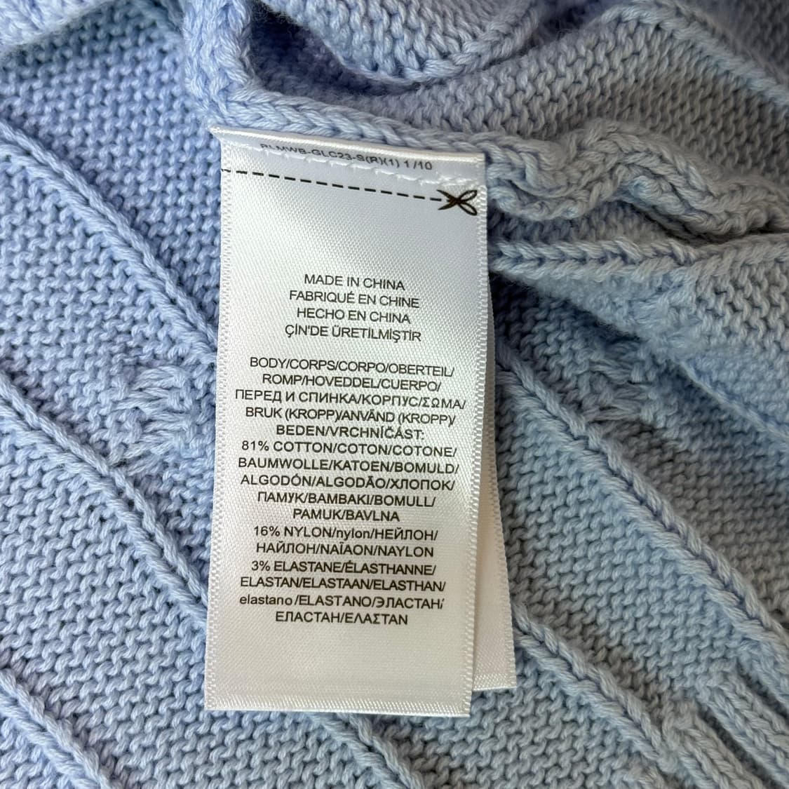 폴로 랄프로렌 꽈배기 니트 조끼 XL 상품이미지7