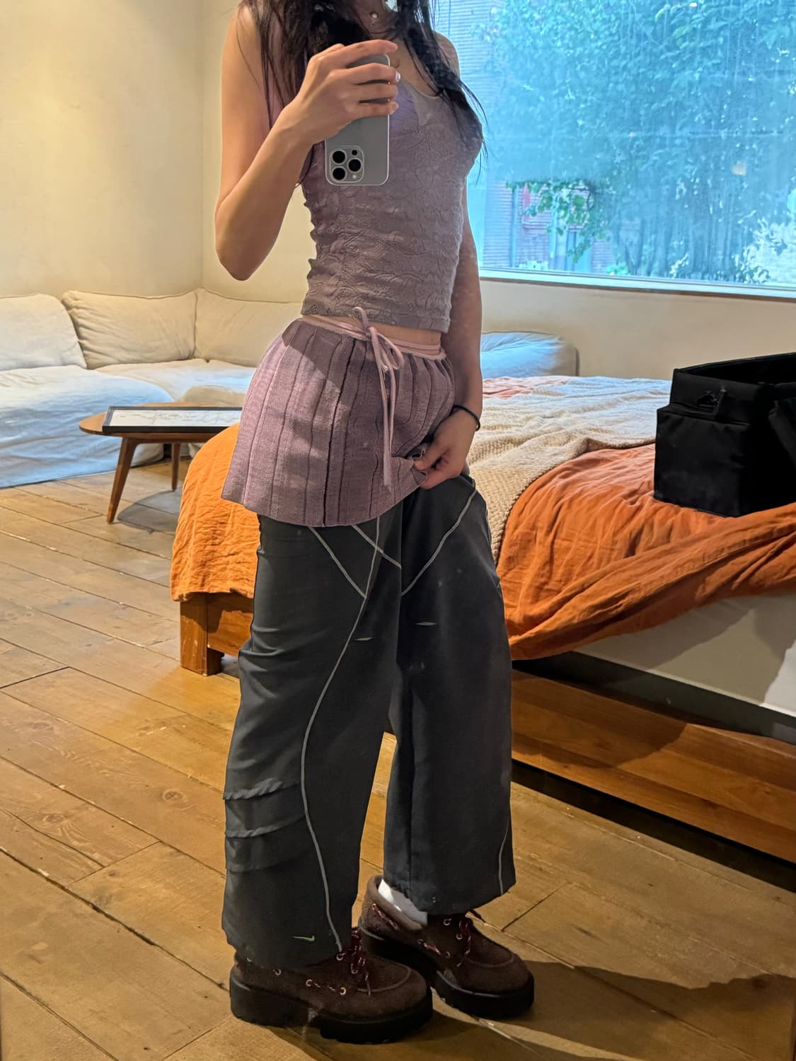 Isa boulder 퍼플 미니 랩스커트 / S 상품이미지4