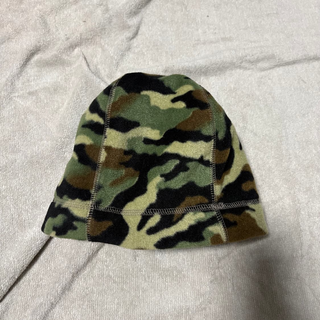 빈티지 카모 플리스 비니 상품이미지1
