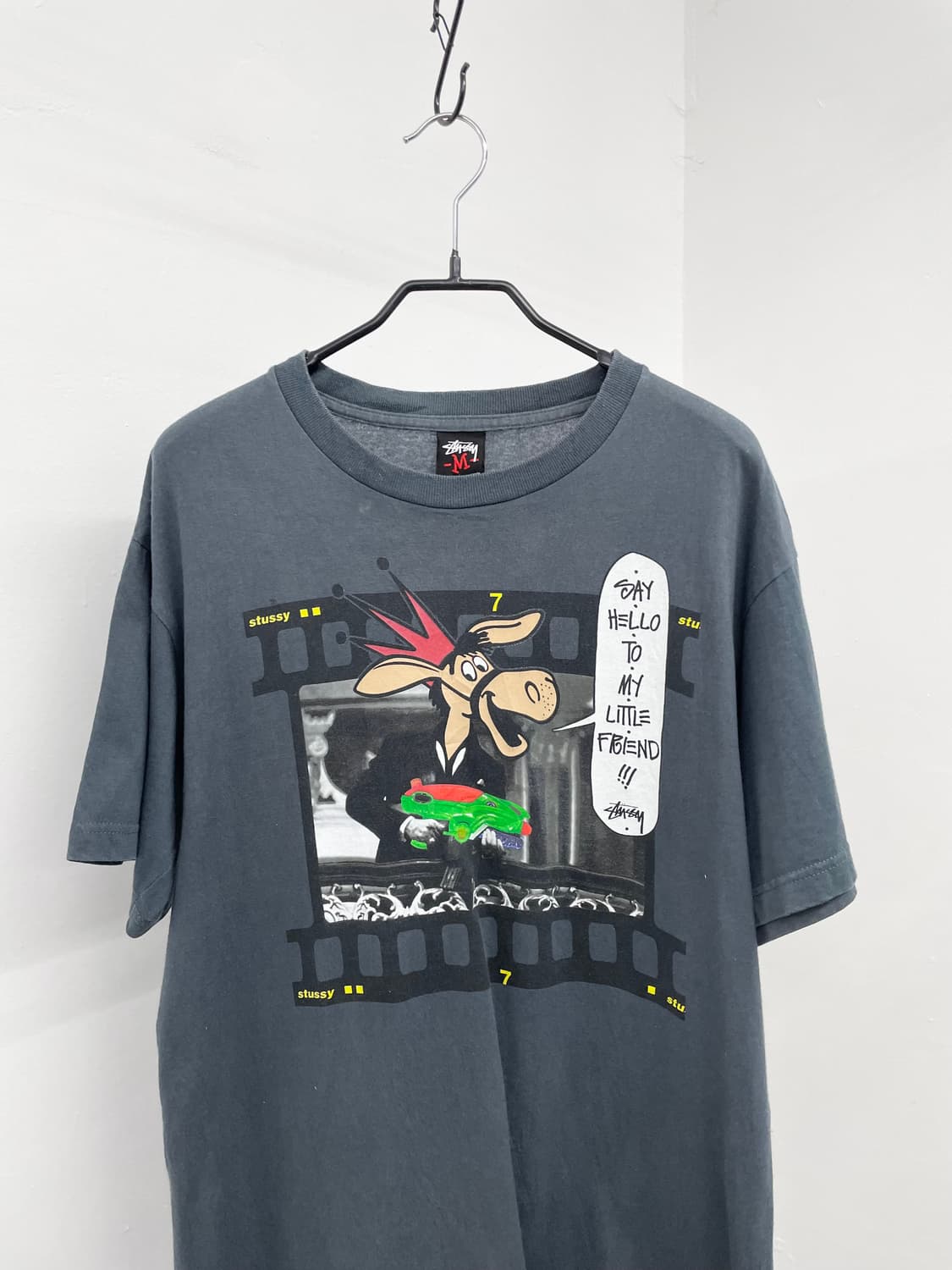 00s 스투시 필름 패러디 로고 티셔츠 *레어 상품이미지8