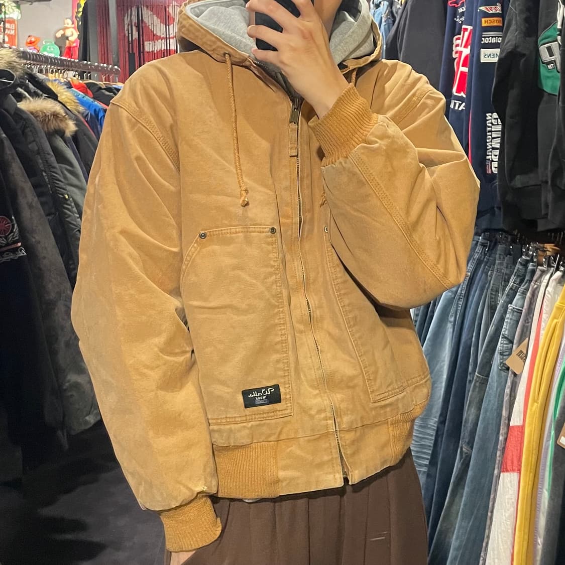 [IM] VTG 빈티지 베이지 후드워크자켓  상품이미지5