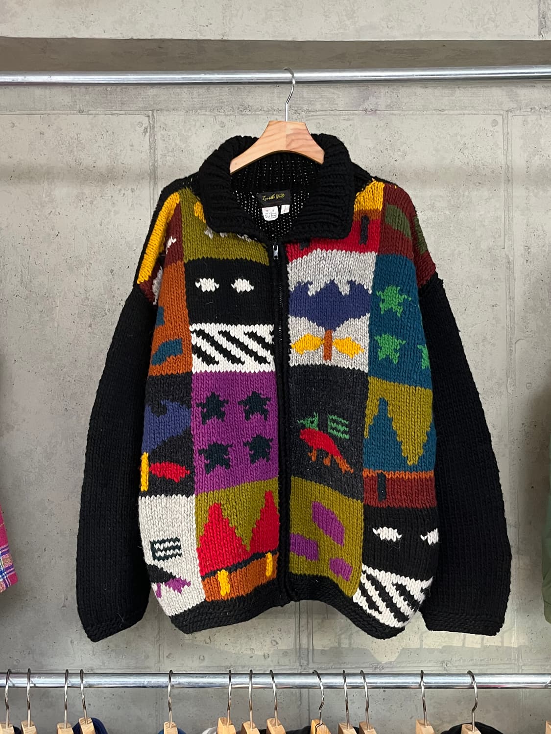 80s VINTAGE KNIT ZIP-UP 상품이미지2
