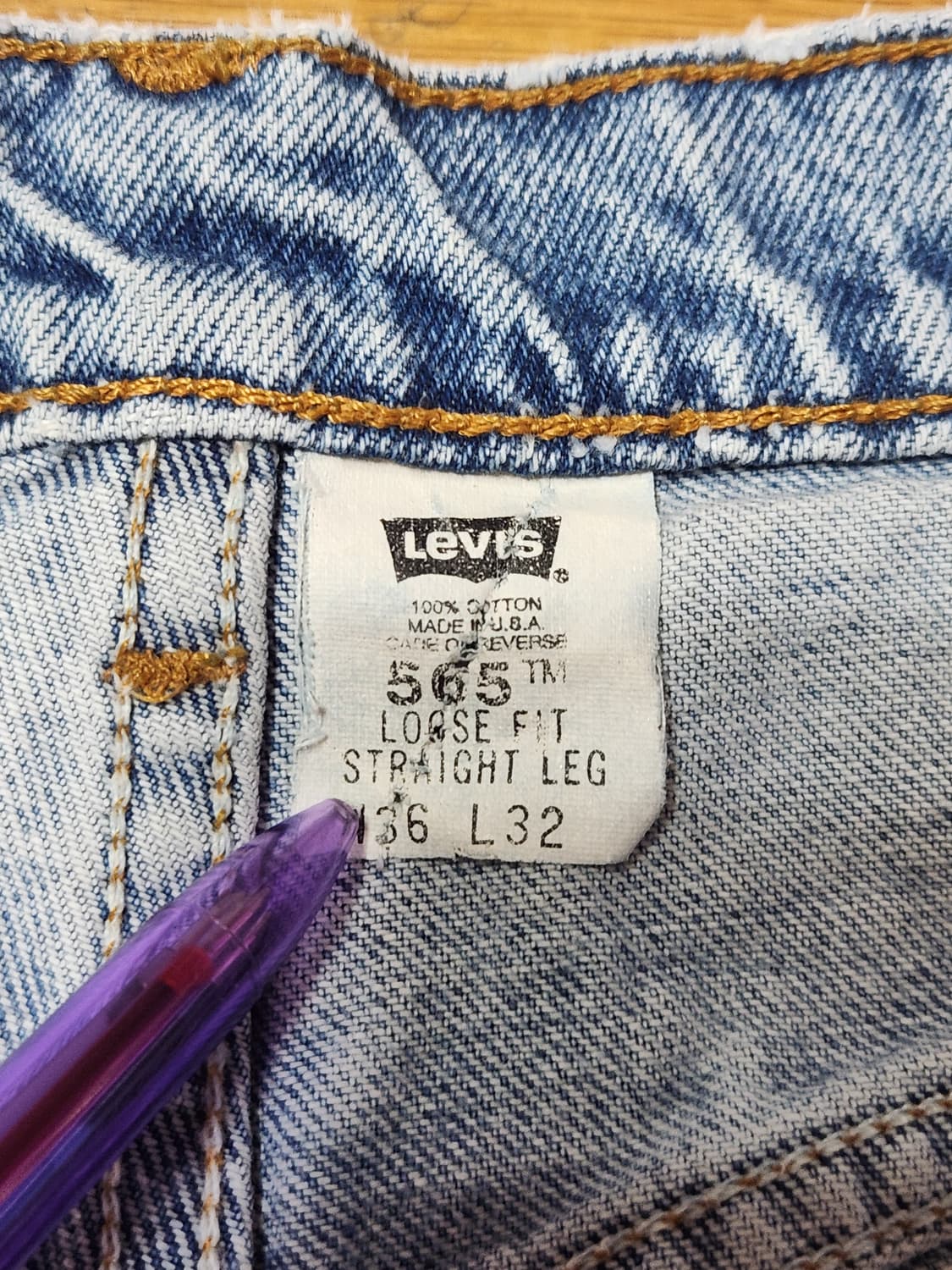 90s 리바이스 565 (36x32) usa 상품이미지3