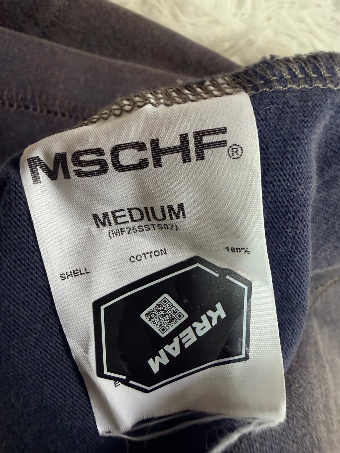 미스치프(MSCHF) 다이아몬드 로고 스티치 워싱 반팔 티셔츠 상품이미지5