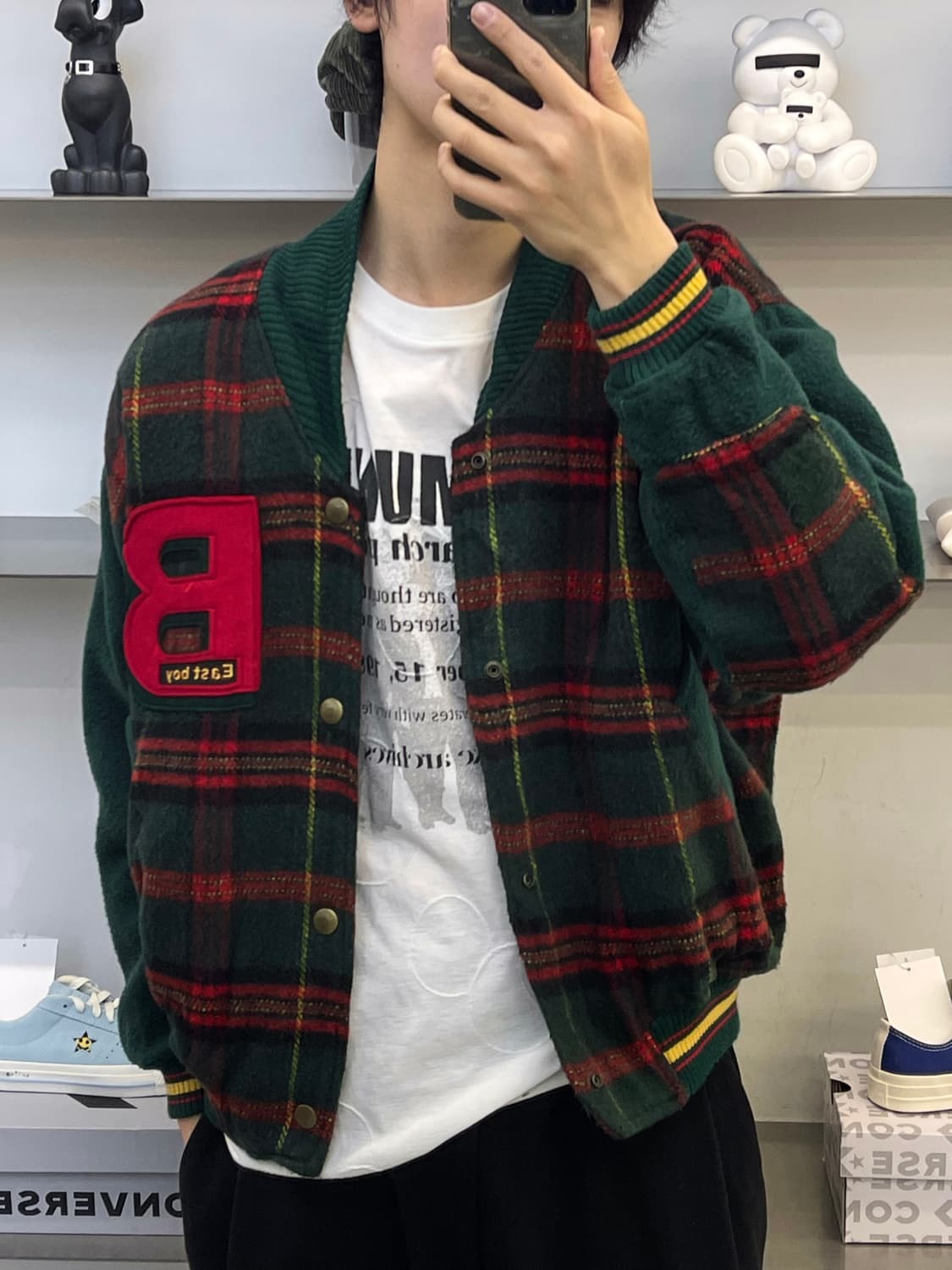 East Boy 90s 타탄 체크 블루종  상품이미지1