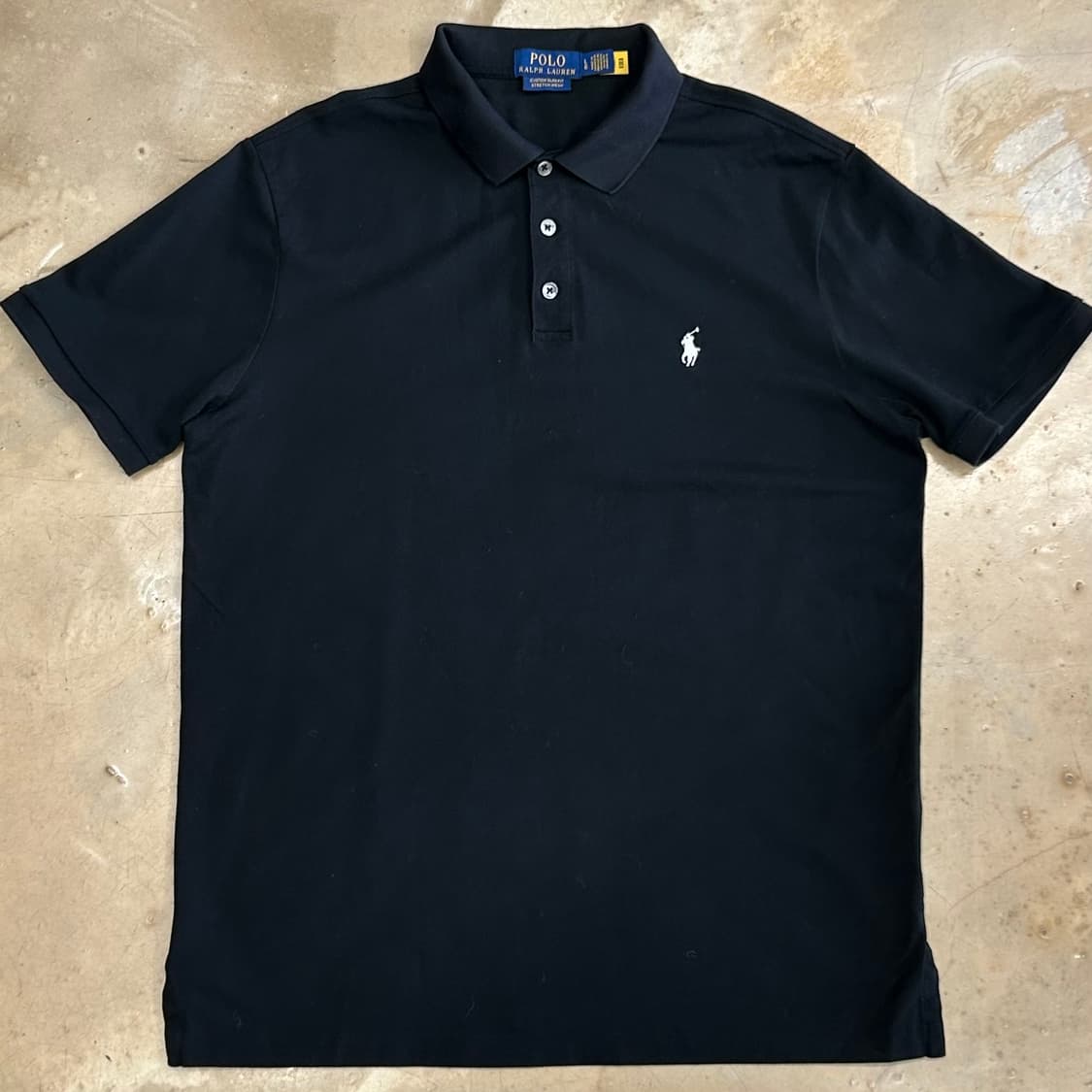 🫶🏻폴로랄프로렌 커스텀 슬림핏 스트레치 메시 블랙 카라 반팔티🫶🏻 상품이미지1